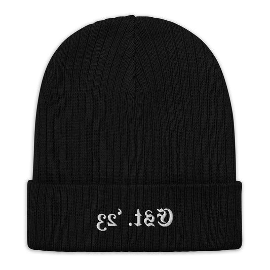 Ribbed Knit 'TRIAL' Beanie